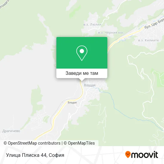 Улица Плиска 44 карта