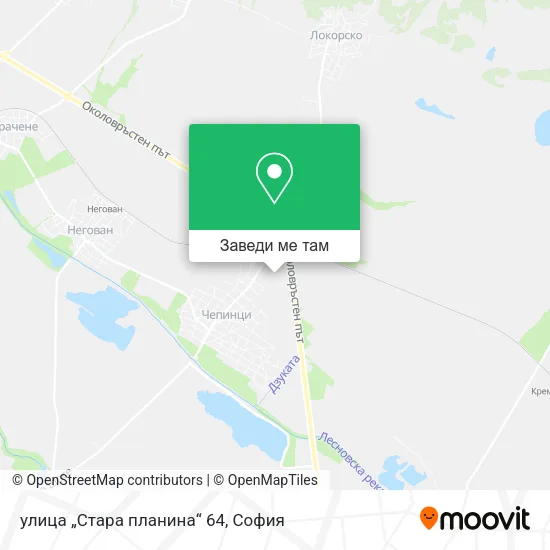 улица „Стара планина“ 64 карта