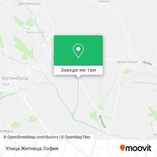 Улица Житница карта