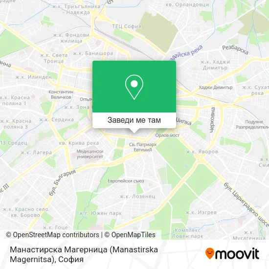 Манастирска Магерница (Manastirska Magernitsa) карта