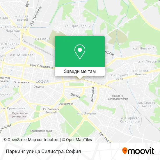 Паркинг улица Силистра карта