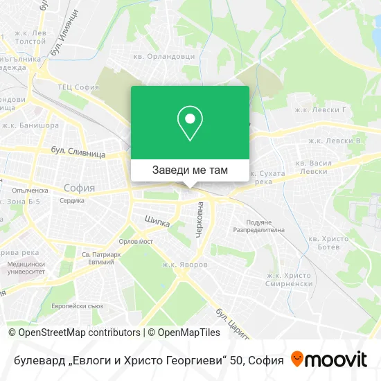 булевард „Евлоги и Христо Георгиеви“ 50 карта