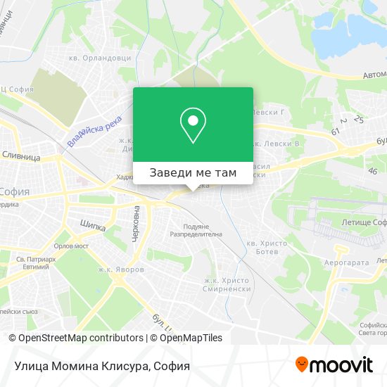Улица Момина Клисура карта