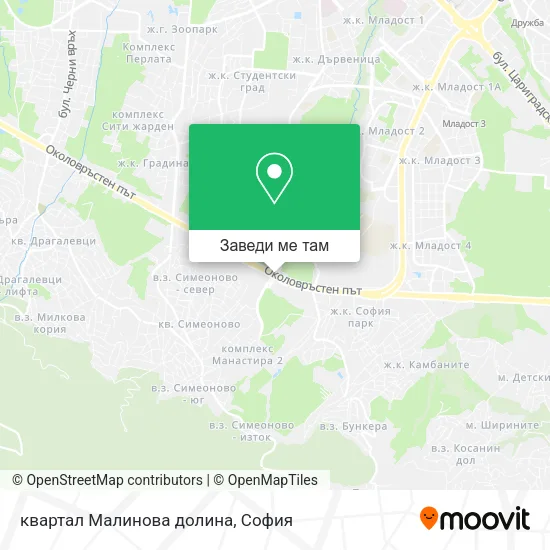 квартал Малинова долина карта
