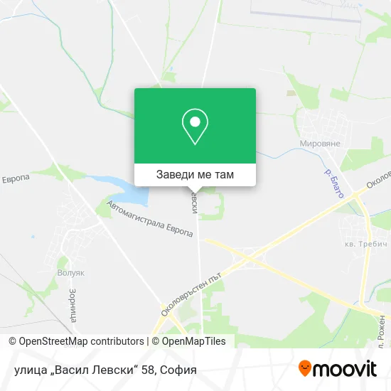 улица „Васил Левски“ 58 карта