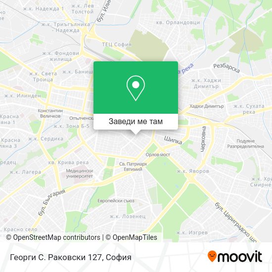 Георги С. Раковски 127 карта