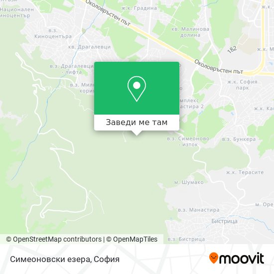Симеоновски езера карта