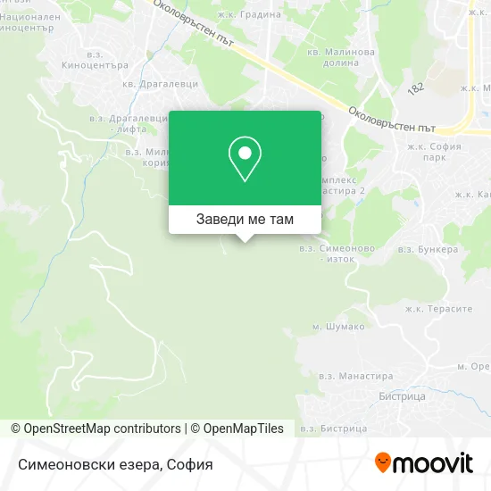 Симеоновски езера карта