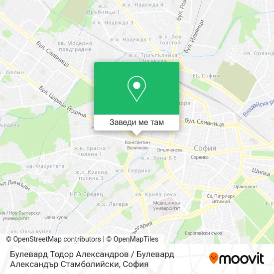 Булевард Тодор Александров / Булевард Александър Стамболийски карта