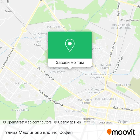 Улица Маслиново клонче карта