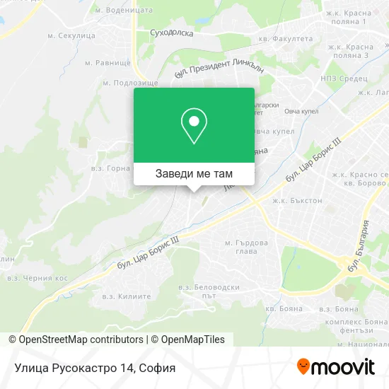 Улица Русокастро 14 карта