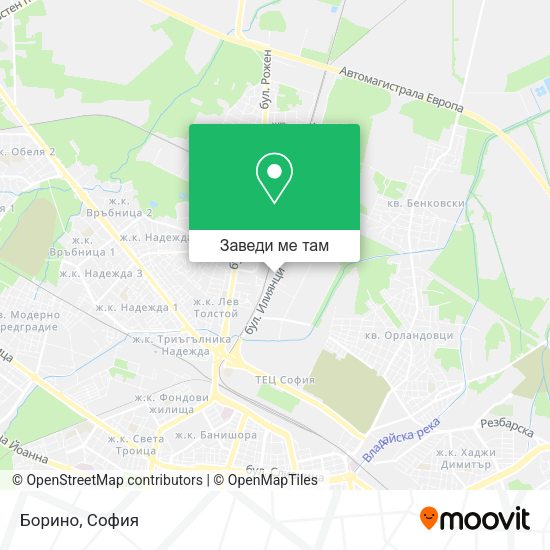 Борино карта