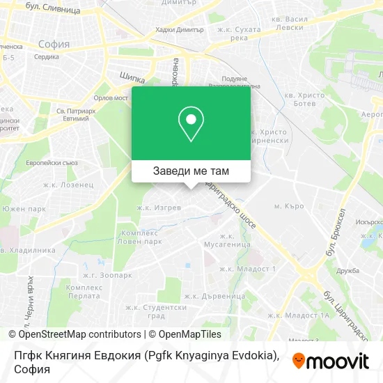 Пгфк Княгиня Евдокия (Pgfk Knyaginya Evdokia) карта