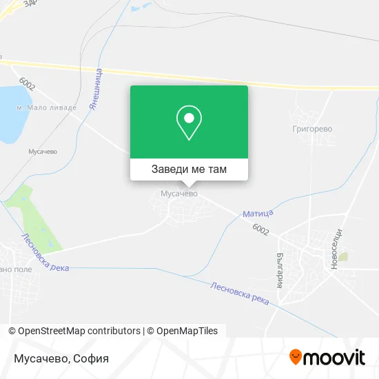Мусачево карта
