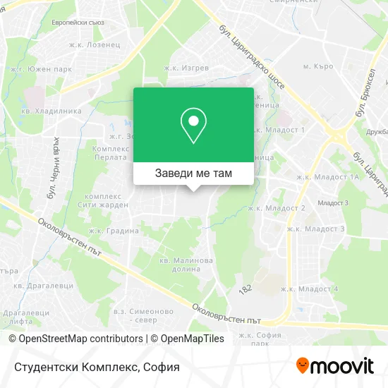 Студентски Комплекс карта
