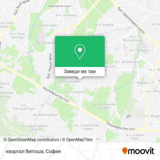 квартал Витоша карта