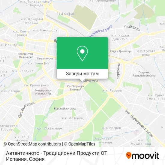 Автентичното - Традиционни Продукти ОТ Испания карта