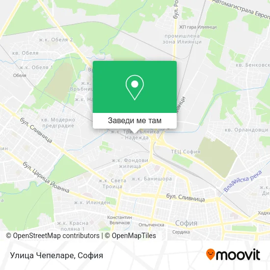 Улица Чепеларе карта