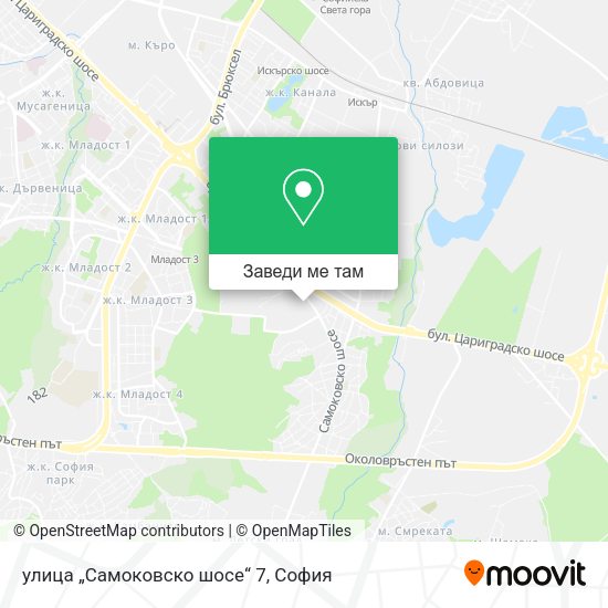 улица „Самоковско шосе“ 7 карта