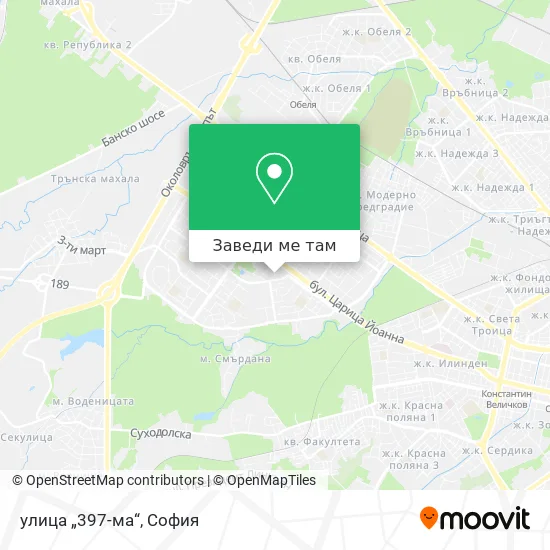 улица „397-ма“ карта