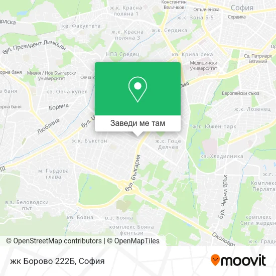 жк Борово 222Б карта