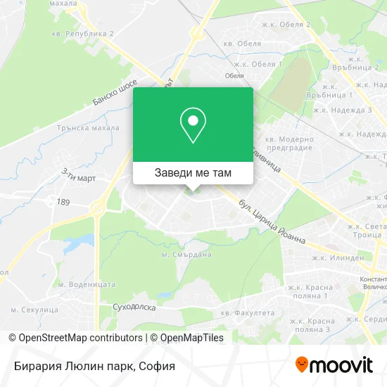 Бирария Люлин парк карта