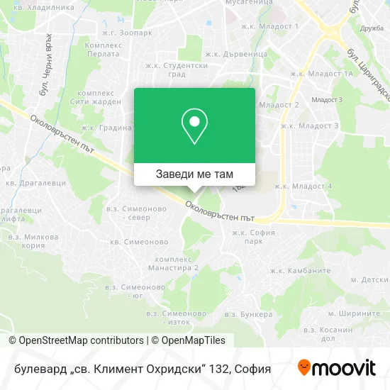 булевард „св. Климент Охридски“ 132 карта
