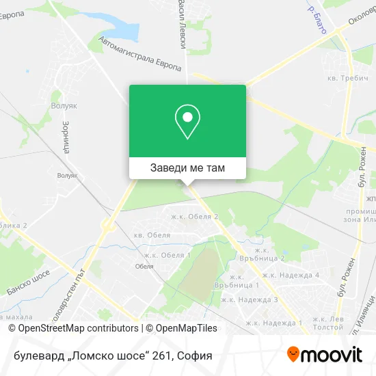 булевард „Ломско шосе“ 261 карта