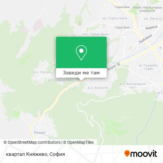 квартал Княжево карта