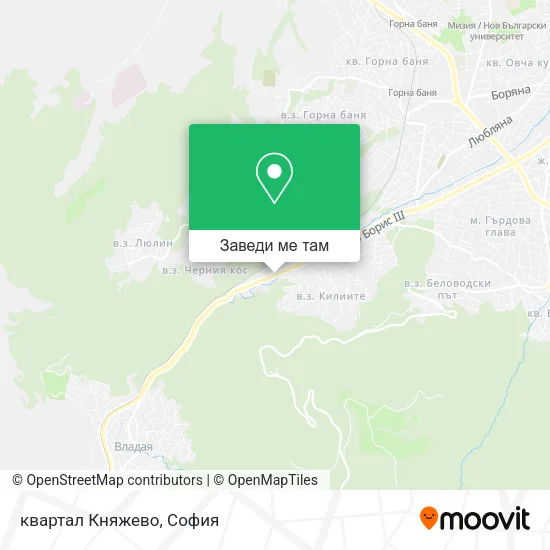 квартал Княжево карта