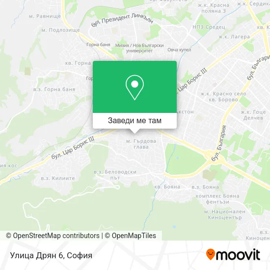 Улица Дрян 6 карта