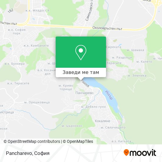 Pancharevo карта