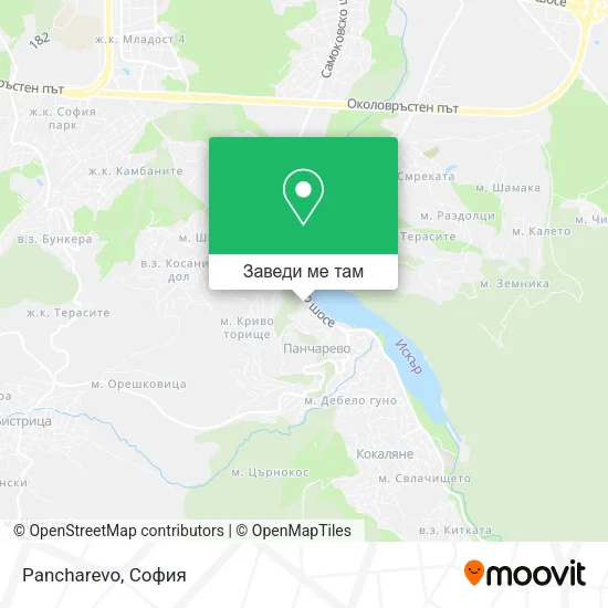 Pancharevo карта