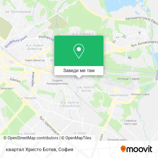 квартал Христо Ботев карта