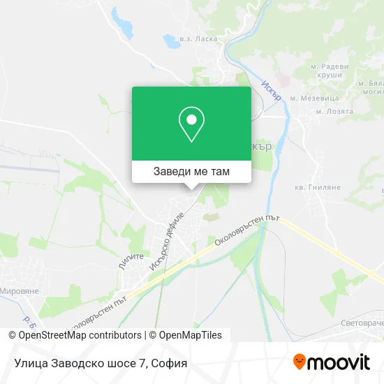 Улица Заводско шосе 7 карта
