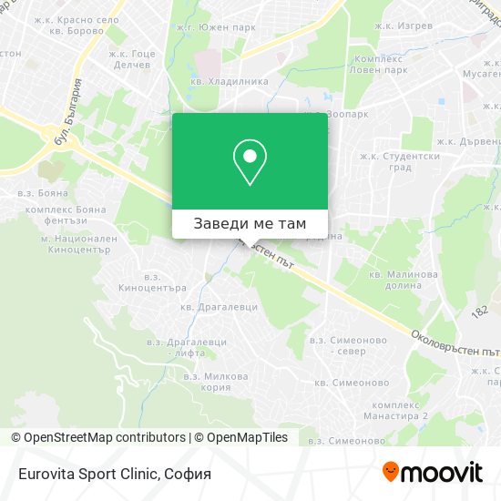 Eurovita Sport Clinic карта