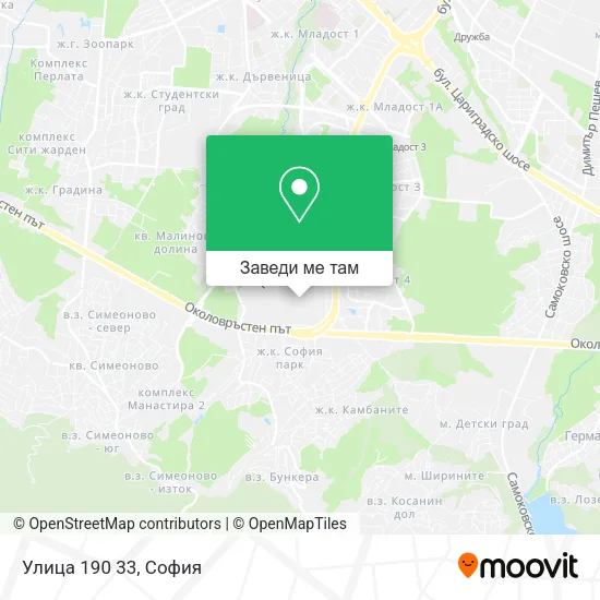 Улица 190 33 карта