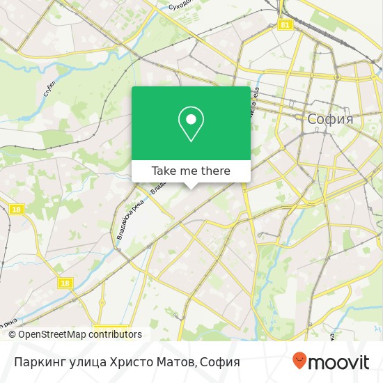 Паркинг улица Христо Матов карта