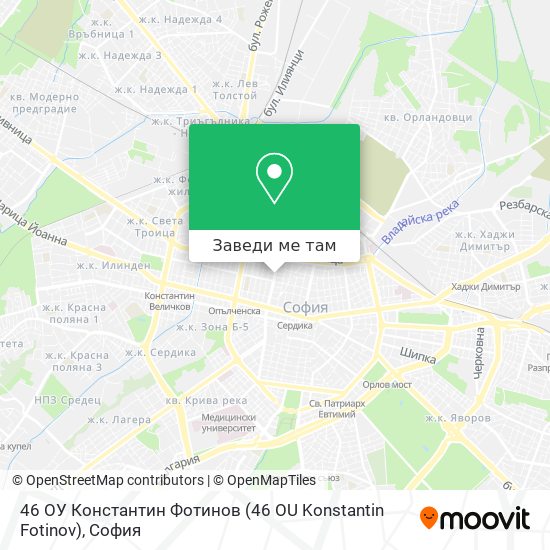 46 ОУ Константин Фотинов (46 OU Konstantin Fotinov) карта