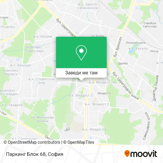 Паркинг Блок 68 карта