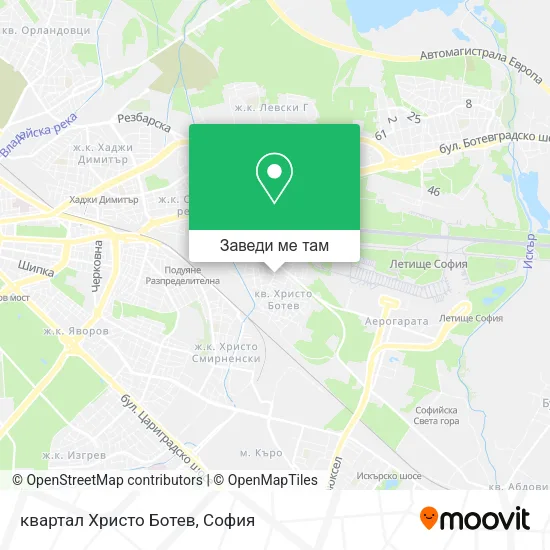 квартал Христо Ботев карта