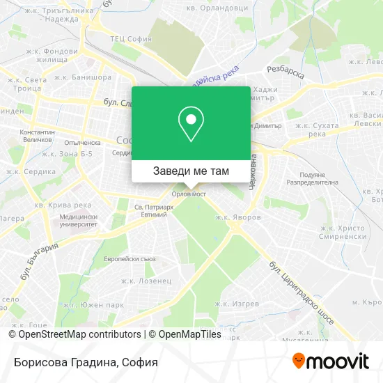 Борисова Градина карта