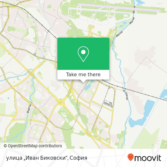 улица „Иван Биковски“ карта