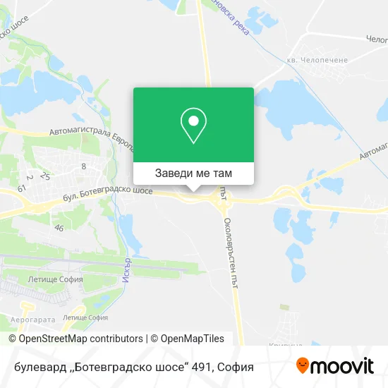 булевард ,,Ботевградско шосе“ 491 карта