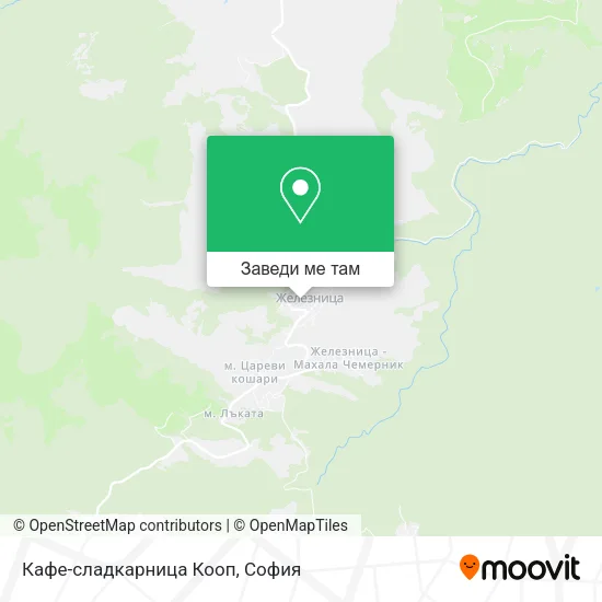 Кафе-сладкарница Кооп карта
