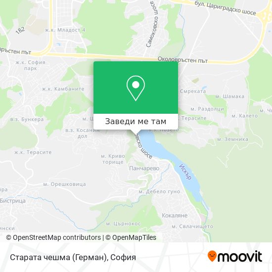 Старата чешма (Герман) карта