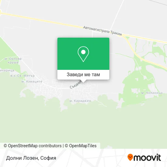 Долни Лозен карта