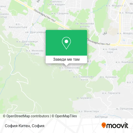 София-Китен карта