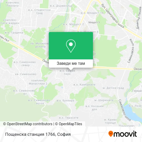 Пощенска станция 1766 карта