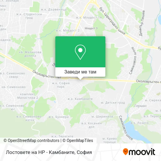 Лостовете на HP - Камбаните карта